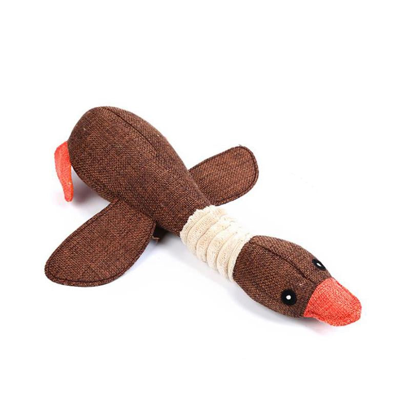 Interactive Plush Animal-Shaped Toy Durable Pet Chew and Play Supplies for Dogs