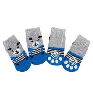 Dog Socks Non-Slip Grip Slip Anti-Skid S M L - Puppy Cat Pet Shoes Slippers