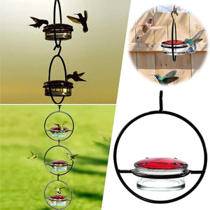 Metal Hummingbird Feeder Simple Design Durable Outdoor Garden Bird Water Feeder