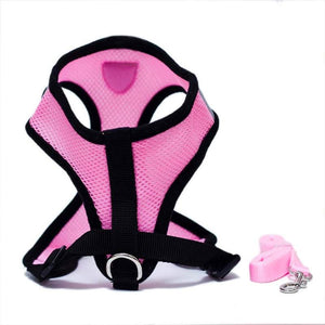 Adjustable Breathable Mesh Cat Harness Vest