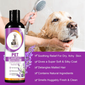 Lavender Bliss Pet Shampoo & Conditioner for Fluffy and Fragrant Fur