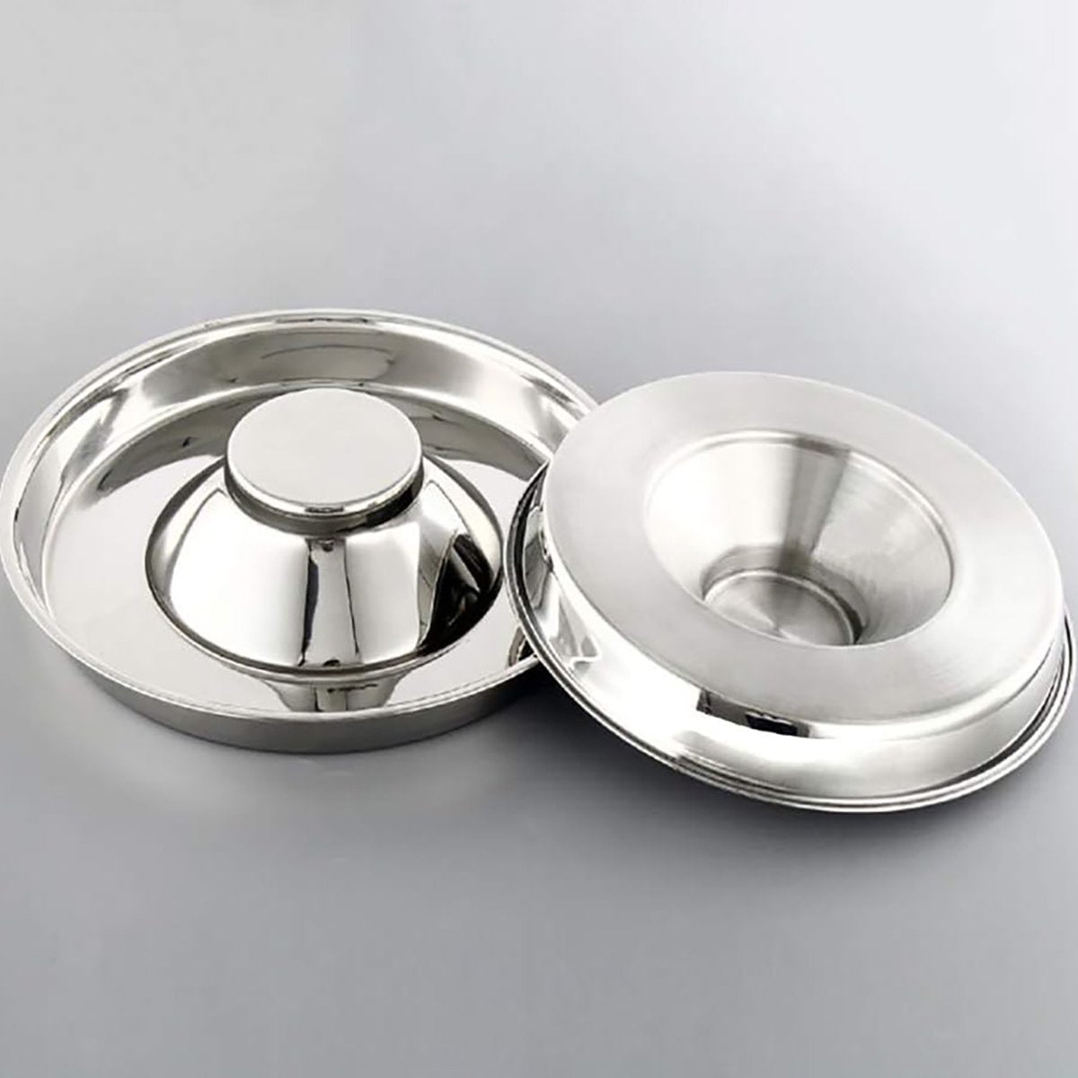 Stainless Steel Slow Feeder Dog Bowl Pet Food Basin Anti-choking Pet Bowl