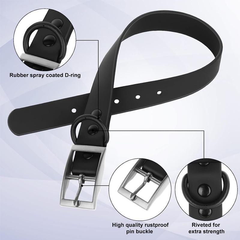 PVC Waterproof Dog Collar Designer Dog Collars Coffee