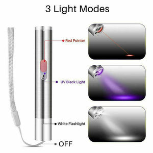 3 in 1 Multi-Function Cat Toy Laser Pointer 10*1.5cm