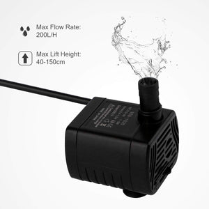 USB-1020 5V Mini Water Pump for Fish Tank Plant Growing DC Micro Water Pump