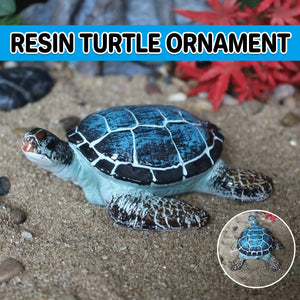 Resin Sea Turtle Aquarium Ornament Underwater Decor for Fish Tank