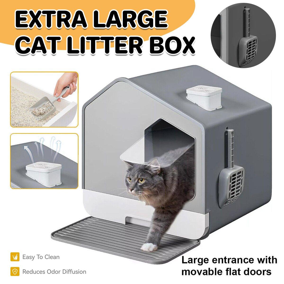 Cat Litter Box Anti-splash Large Fully Enclosed Drawer Type Cat Toilet