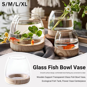 Decorative Glass Vase Fish Tank for Small Aquariums