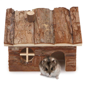 Natural Wood Hamster House S/L