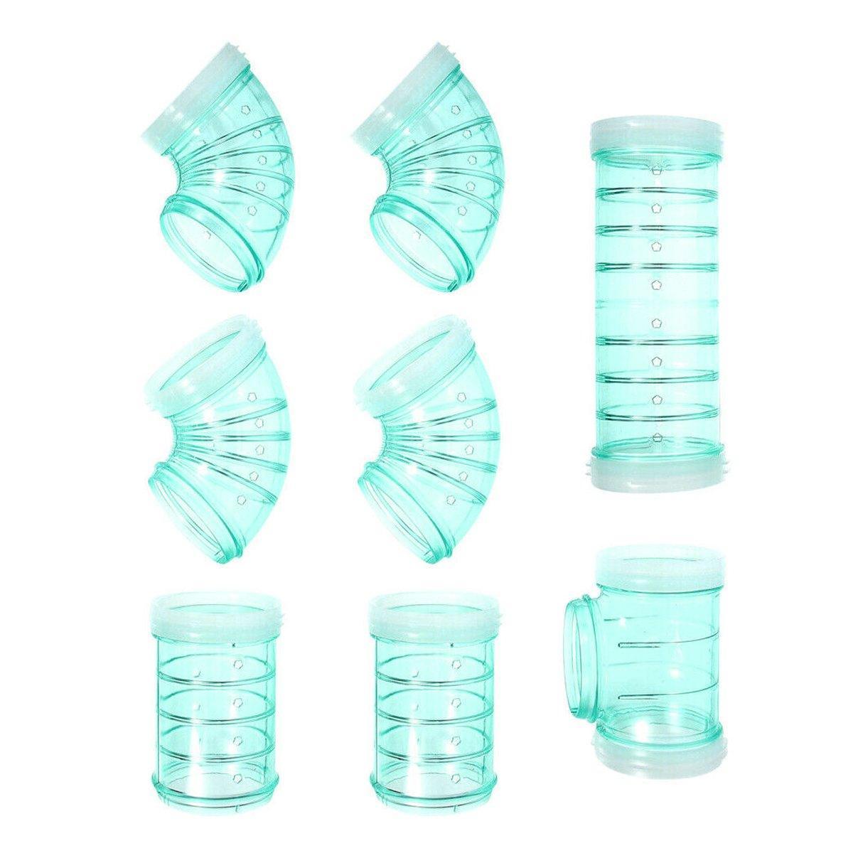 8X Hamster Tubes Cage Tunnel For Squirrel Guinea Pig Hedgehog