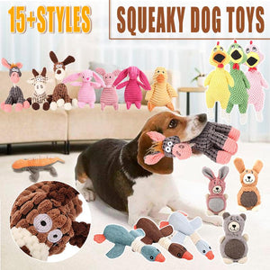 Interactive Plush Animal-Shaped Toy Durable Pet Chew and Play Supplies for Dogs