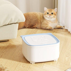 Compact Cat Trash Can with Flip Lid Deodorant & Odor Control Bin