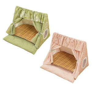 Semi-Closed Cat Tent Comfortable Pet Bed for Small Dogs & Medium Cats