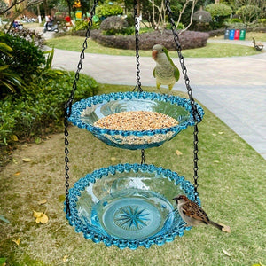 Outdoor Two-Layer Hanging Bird Feeder