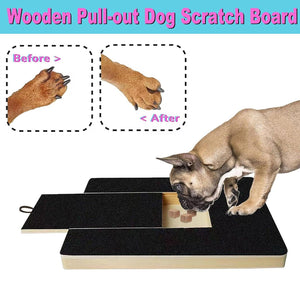 Wooden Pull-out Dog Scratch Board Wear-resistant Dog Claw Repair Board