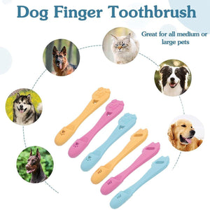 Pet Finger Toothbrush for Dog Cat Puppy Teeth Cleaning Soft Brushing Tool Care