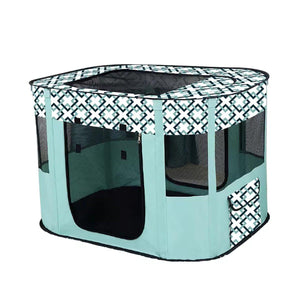 Foldable Cat Dog Kennel Pet Delivery Cage Portable Pet Fence Tent for Home