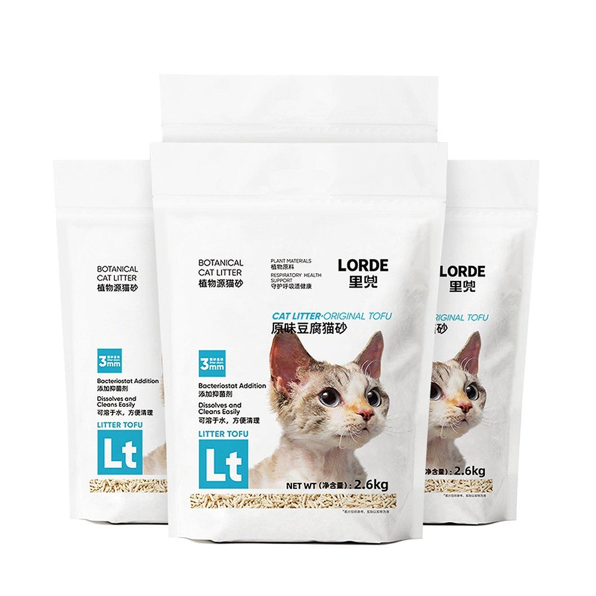 LORDE 2.5/2.6KG Pet Mixed Deodorant Cat Litter / Tofu Corn Cat Litter