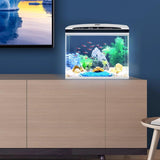 Advanced Smart Fish Tank with Self-Cleaning & LED Lights