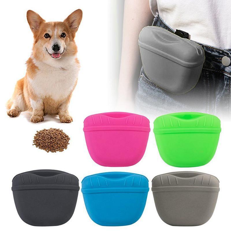 Dog Training Treat Pouch with Clip: Pet Training Waist Feed Bag