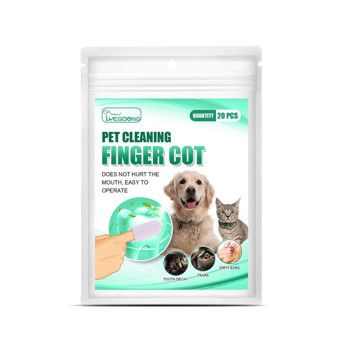 20pcs Maintain Pet Dental Health with Pet Tooth Cleaning Finger Sets