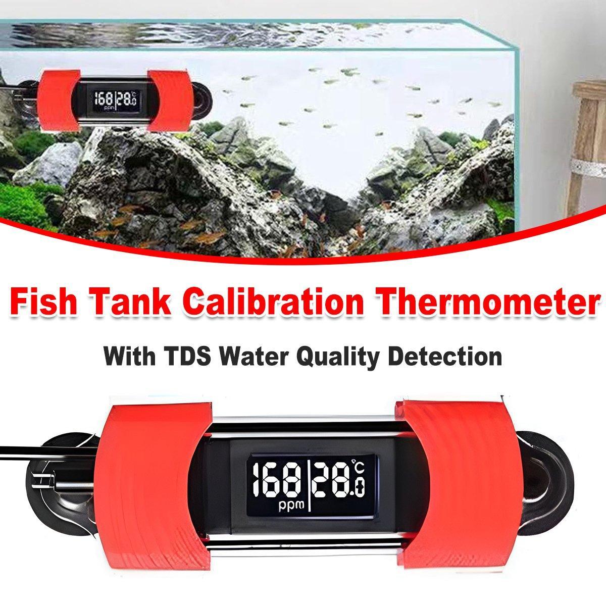 Fish Tank Calibration Thermometer Double Display Temperature Screen Clear