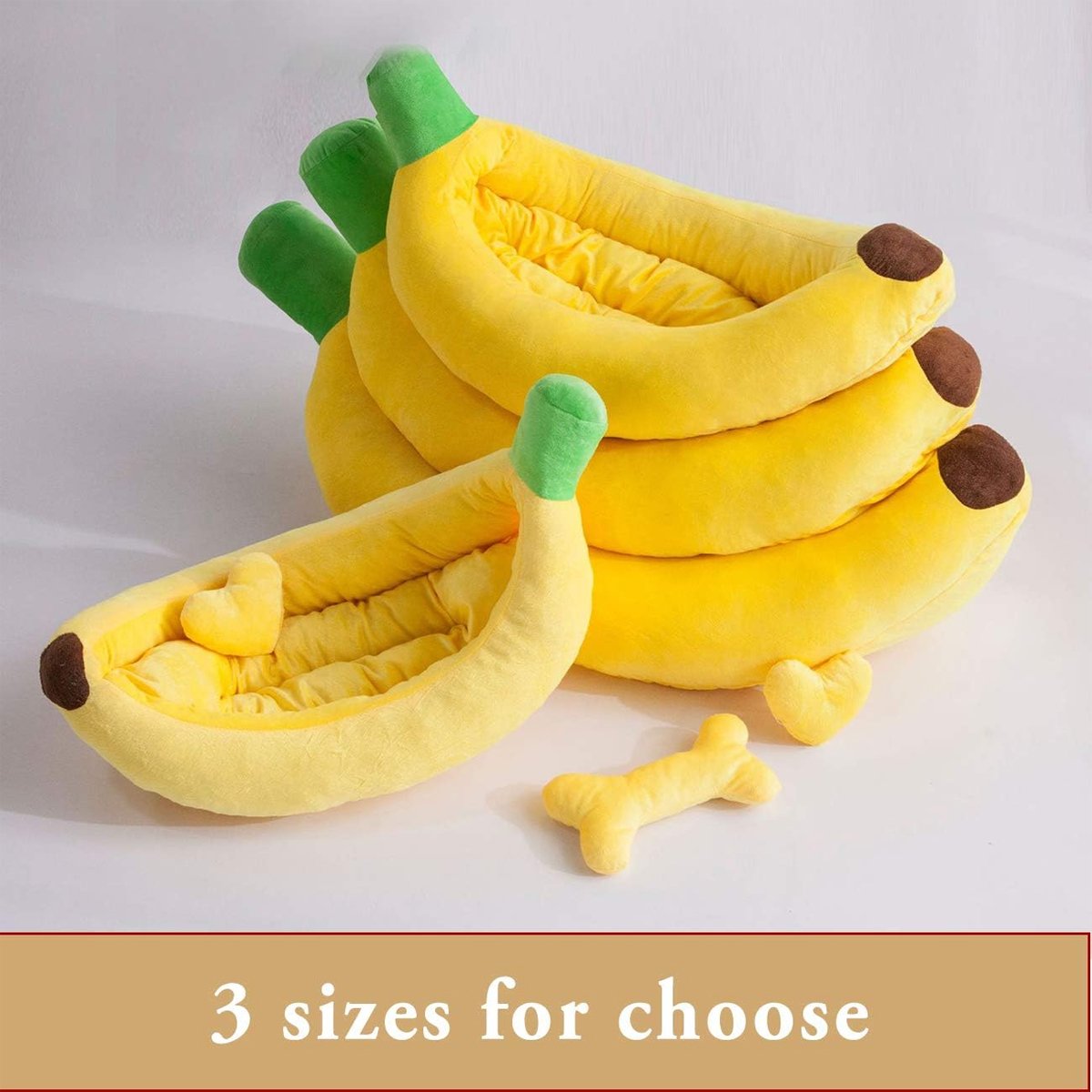 Cute Banana Shape Pet Bed Winter Warm Dog Cat Kennel