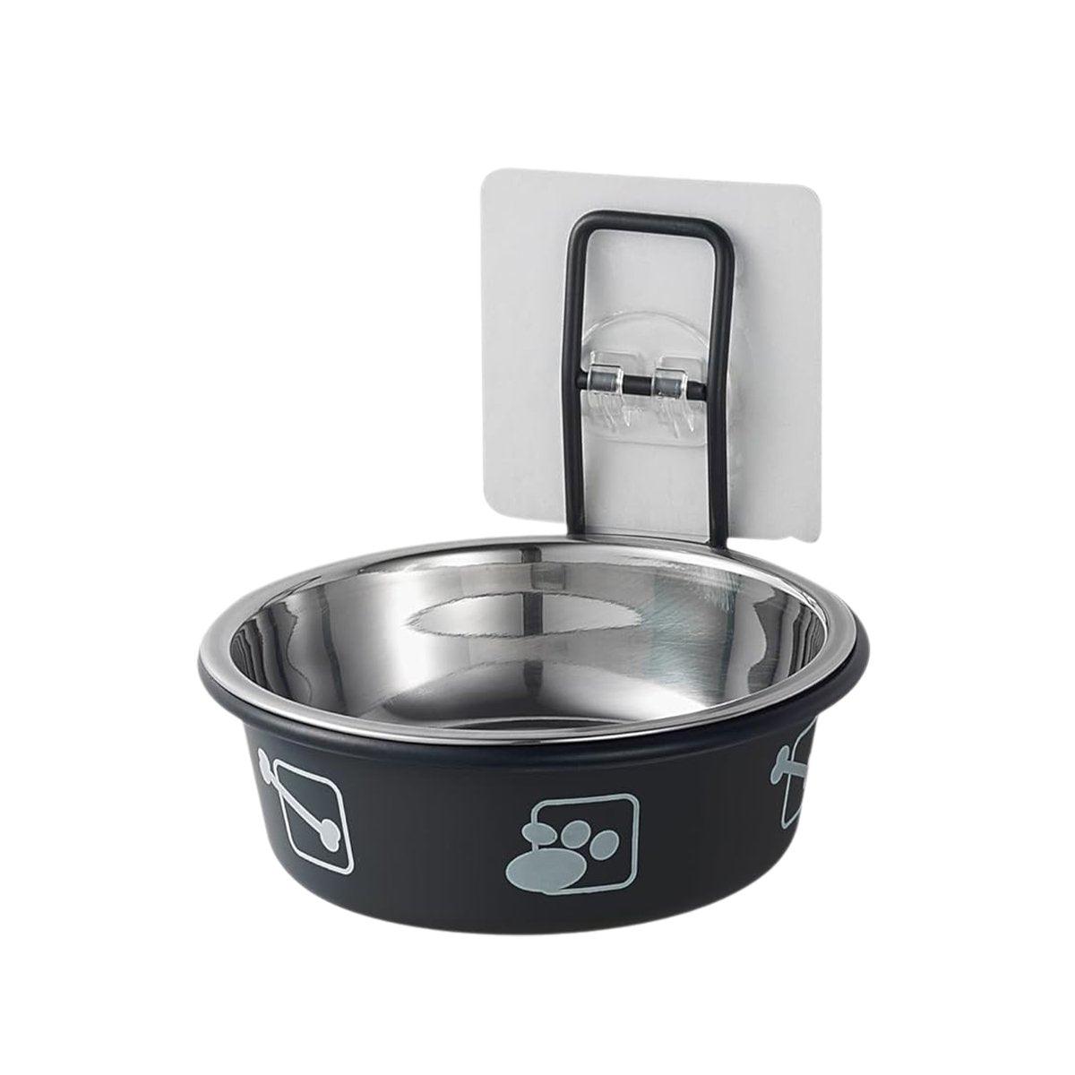 Wall-Mounted Stainless Steel Pet Bowl for Cats and Small Dogs Durable & Stylish