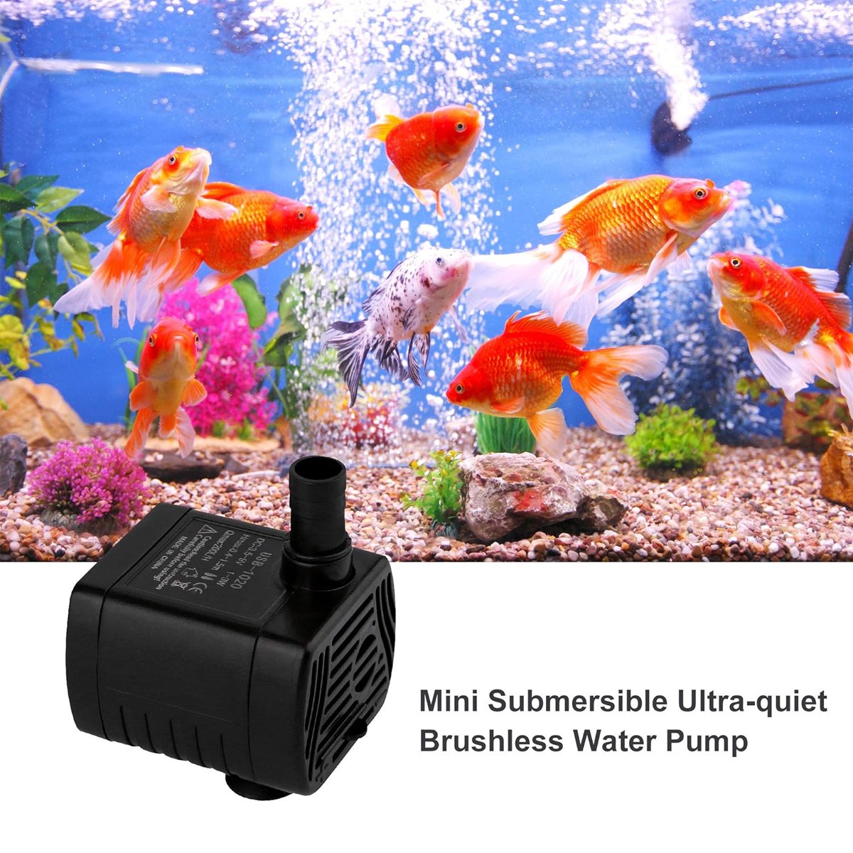 USB-1020 5V Mini Water Pump for Fish Tank Plant Growing DC Micro Water Pump