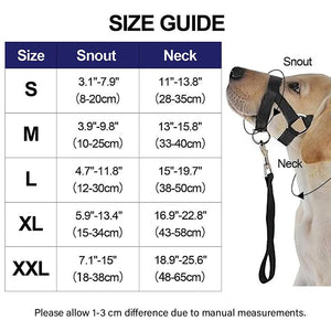 Dog Training Head Collar Halter Stop Pulling Training Tool Harness