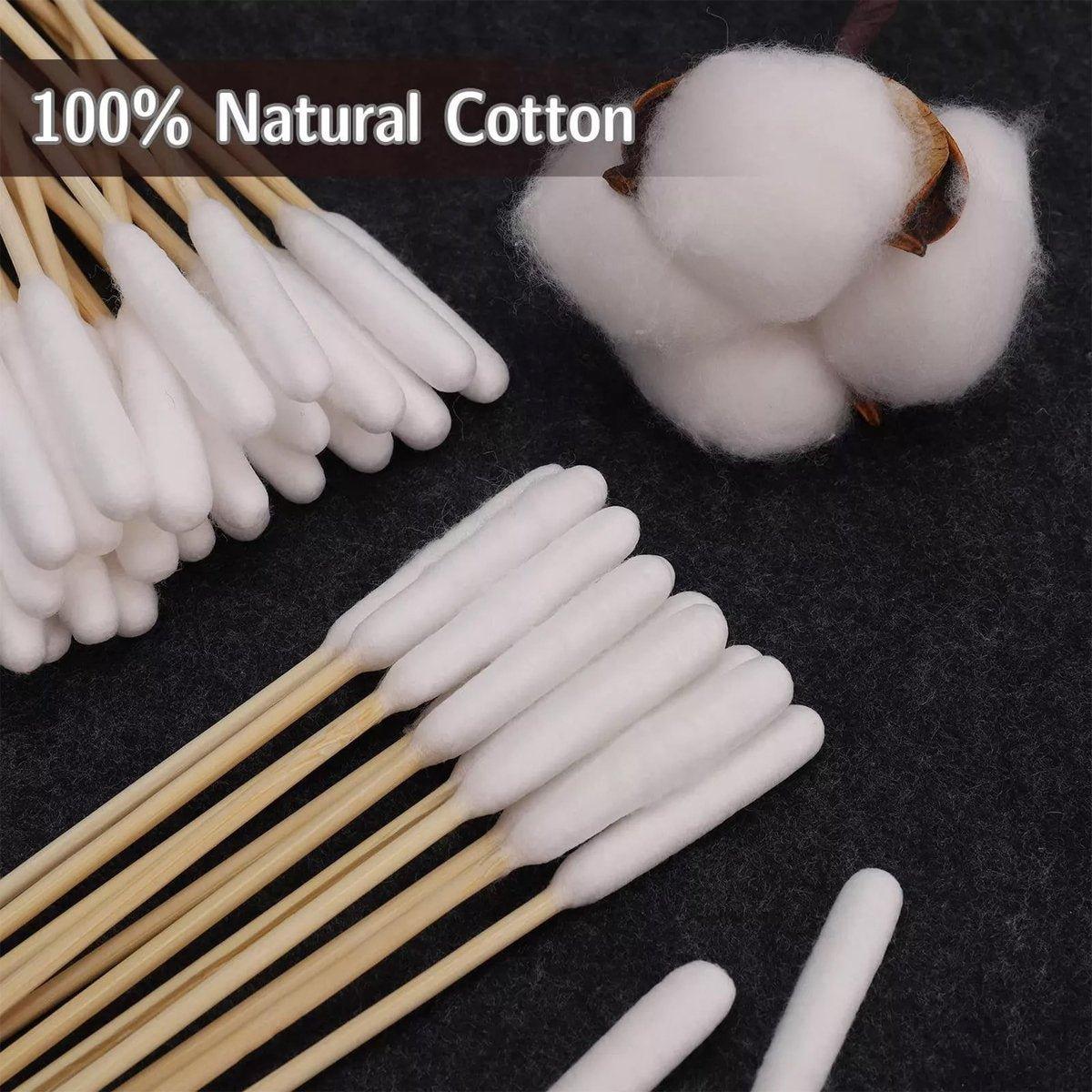 6 Inch Long Cotton Swabs of Medium and Large Pets Ears Cleaning