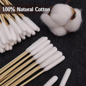 6 Inch Long Cotton Swabs of Medium and Large Pets Ears Cleaning