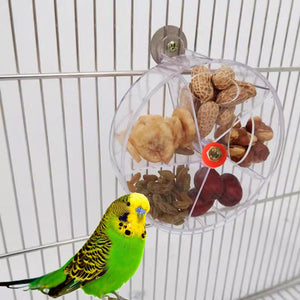 Interactive Parrot Foraging Wheel Toy