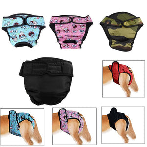 Washable Female Pet Dog Cat Nappy Diaper Physiological Pants Panties Underwear