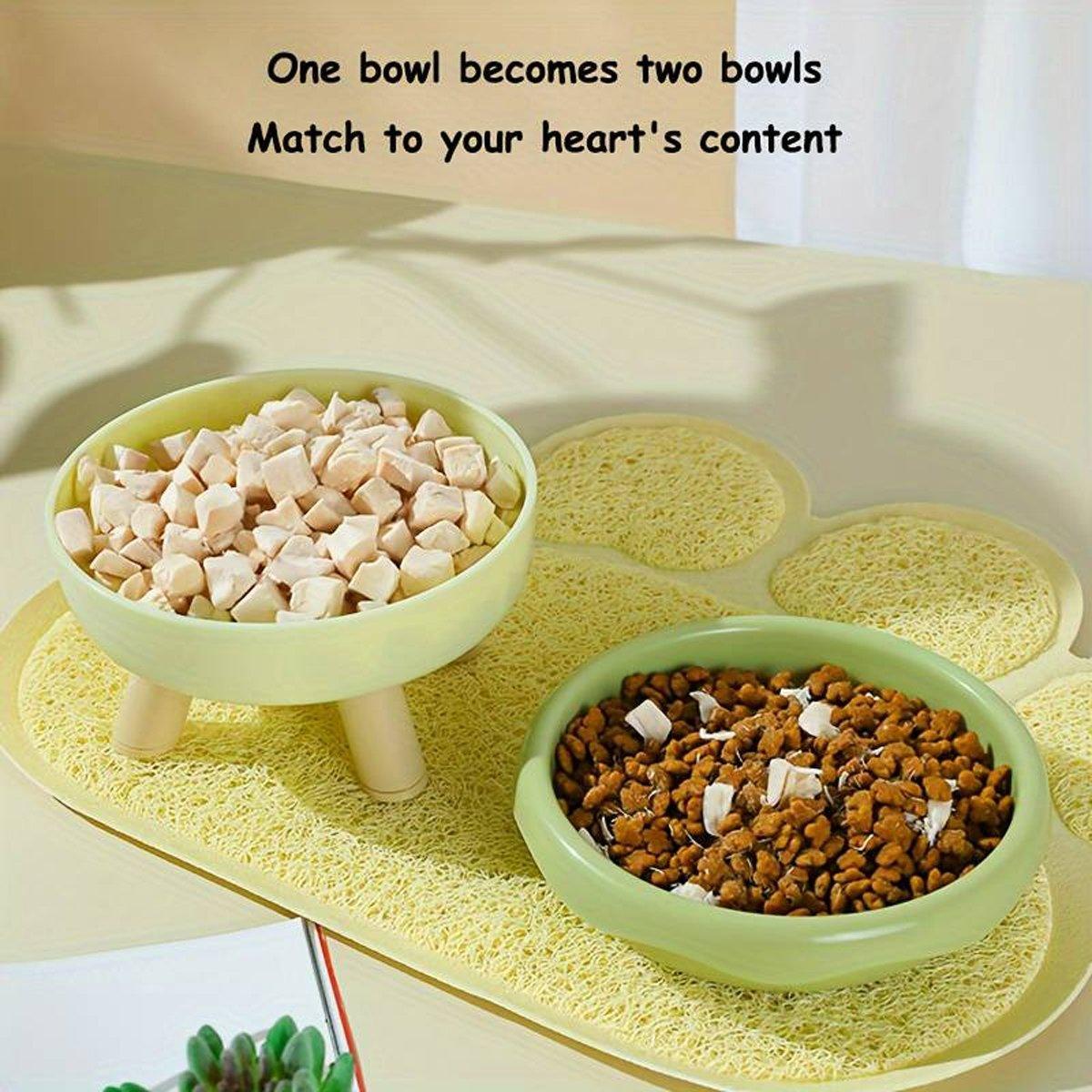 Cat Bowl Donut Cat Food Basin Anti-knock Drinking Bowl