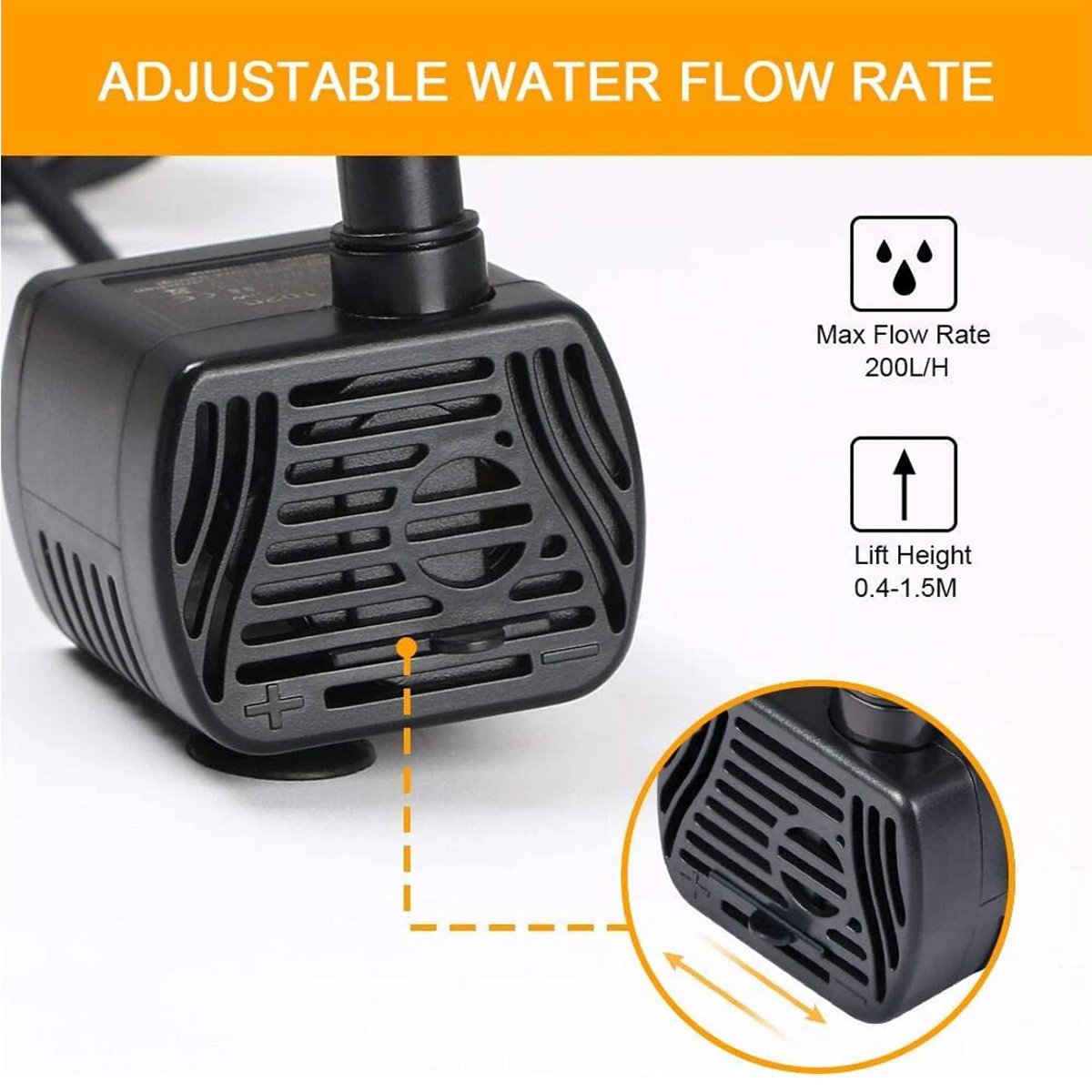 USB-1020 5V Mini Water Pump for Fish Tank Plant Growing DC Micro Water Pump