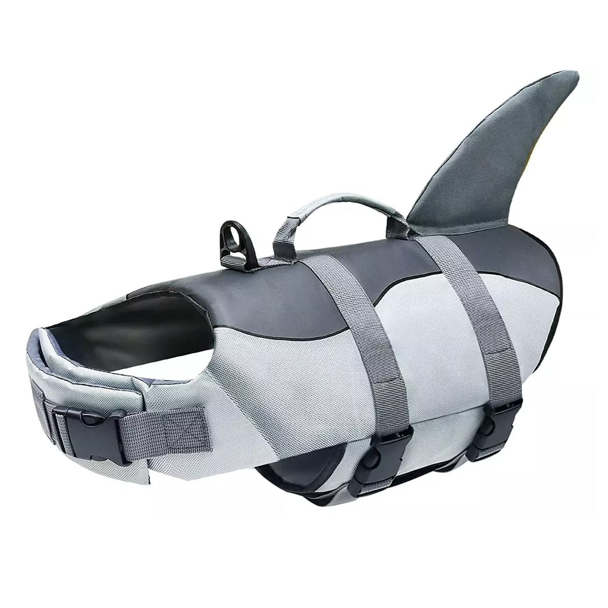 Pet Life Jacket with Shark Fin Design Dog Flotation Vest for Safe Swimming