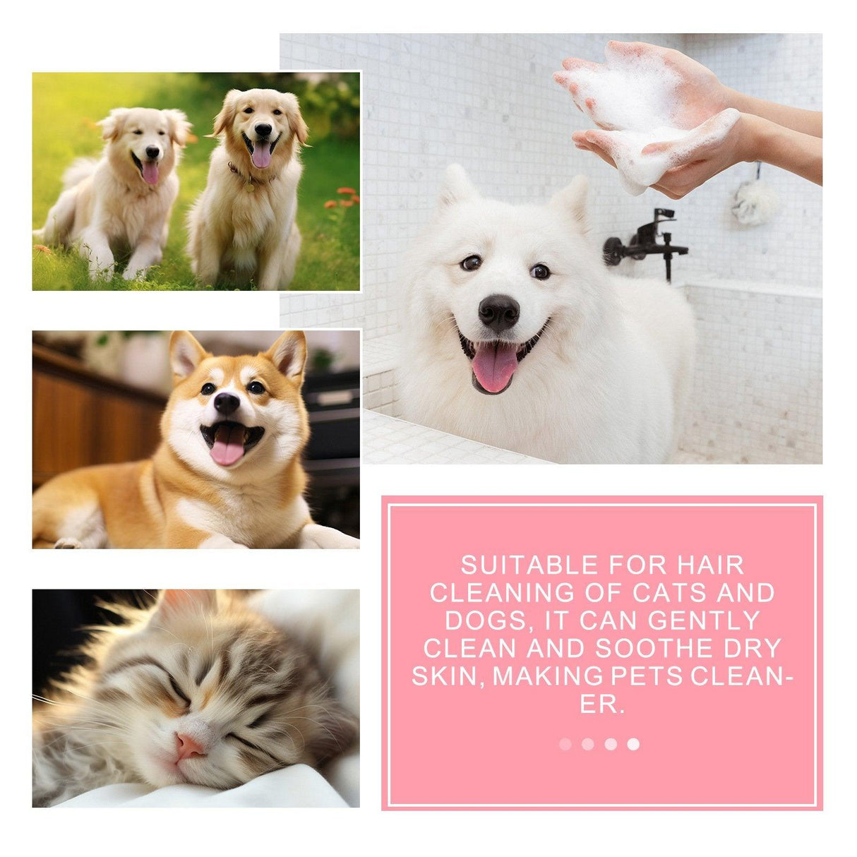 Pet Soap Relieve Skin Itching For Dogs And Cats Soft Hair Care