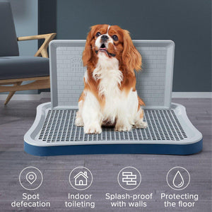 Versatile Indoor Dog Potty with High Wall - Pet Hygiene Solution