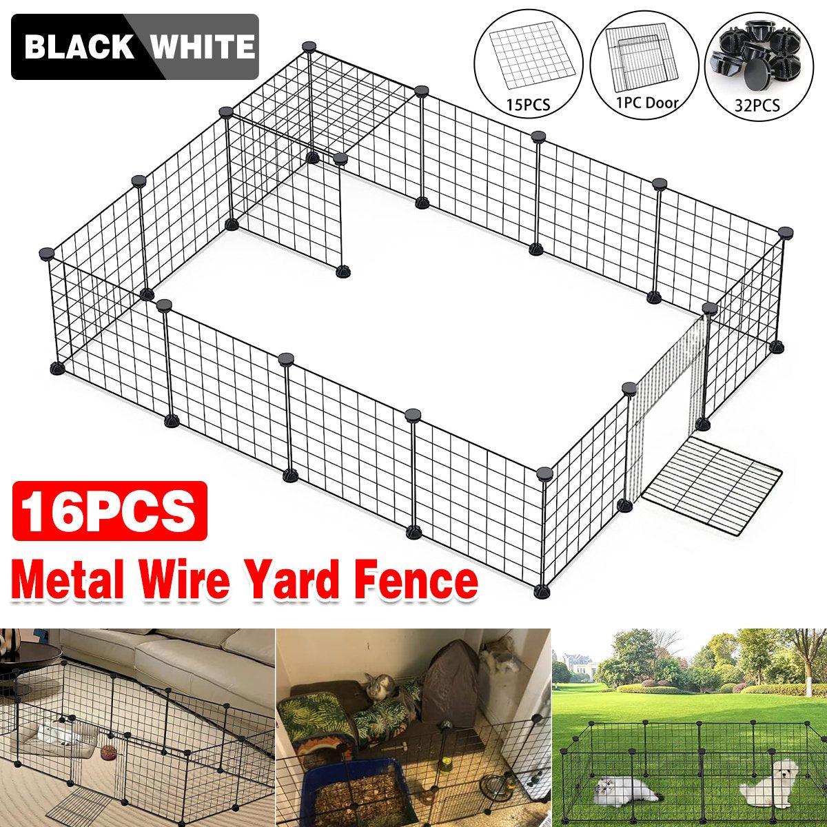 Versatile Metal Wire Yard Fence for Small Animals