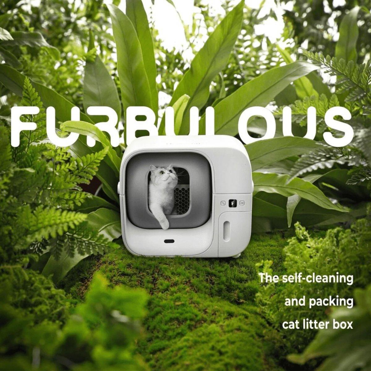 Furbulous Smart Cat Litter Box Automatic Self-Cleaning with App Control and Remote Monitoring