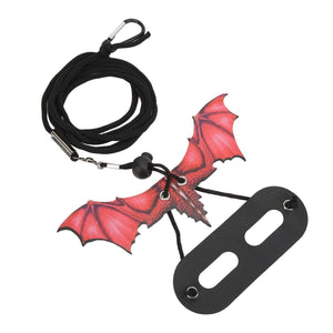 Small Pet Harness with Wings Climbing Rope Leather Chest Lead for Walking