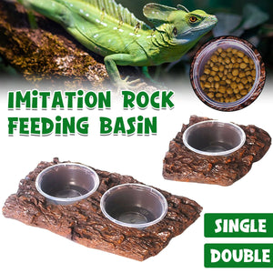 Imitation Rock Aquarium Feeder