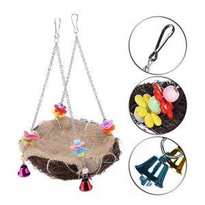 Small and Medium-Sized Bird Swing Toy Parrot Rattan Nest