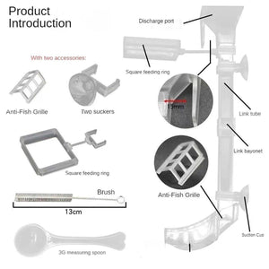 Aquarium Feeding Tube Floating Feeding Ring Shrimp Feeder