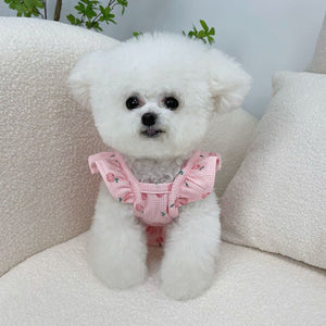 Lightweight Pet Clothes Flying Sleeve Skirt for Small Dogs Puppy Summer Vest