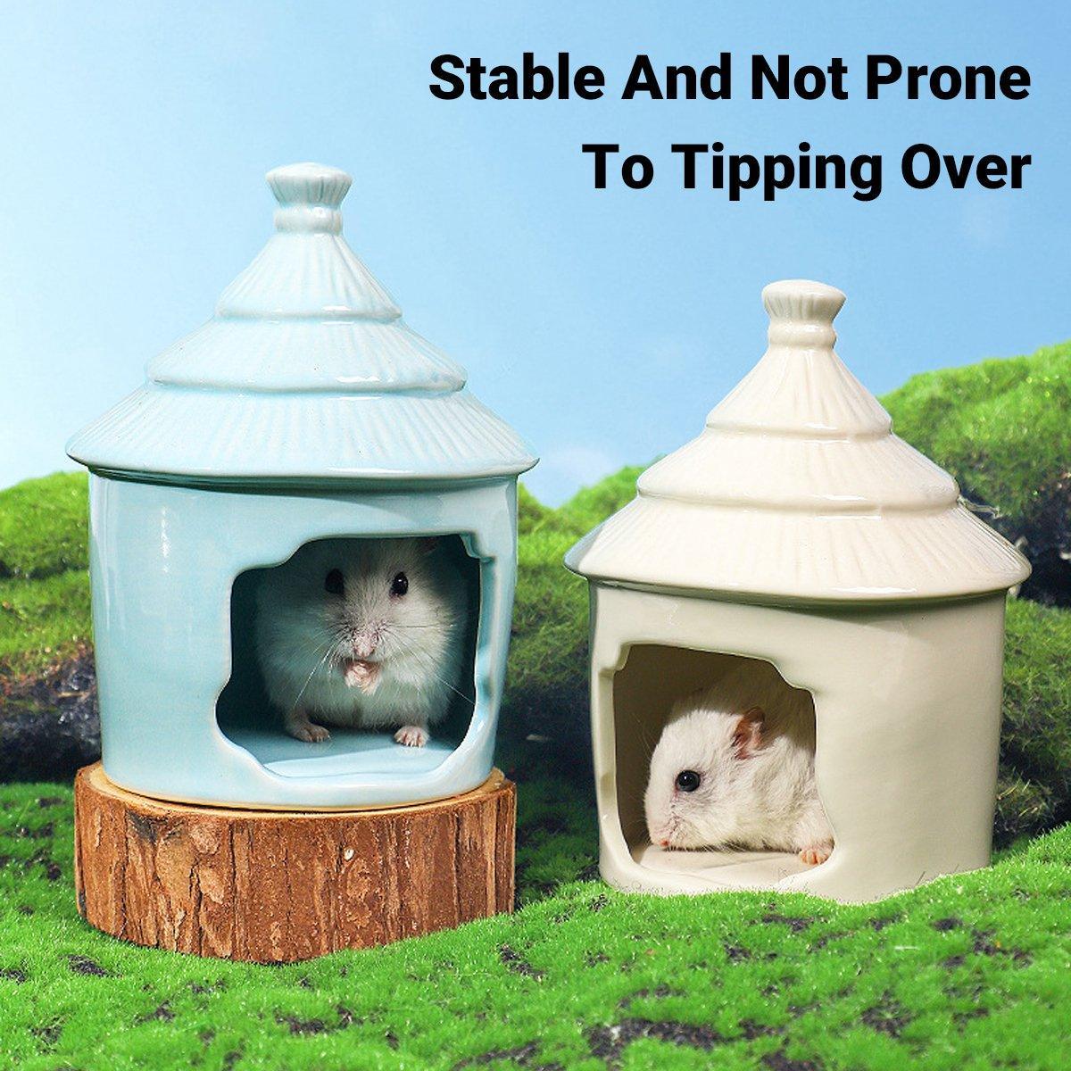 Cooling Ceramic Hamster House Hideout for Small Pets