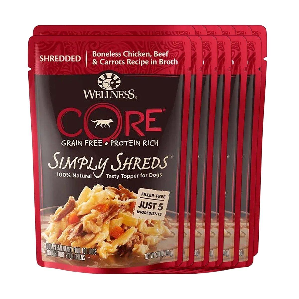 Wellness CORE Simply Shreds Shredded Chicken & Beef Wet Dog Food