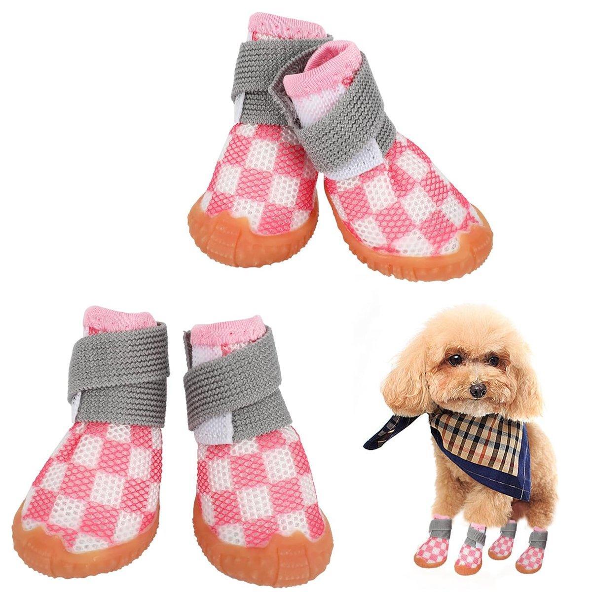 Puppy Net Shoes Upgraded Breathable Sandwich Thickened Mesh Dog Shoes