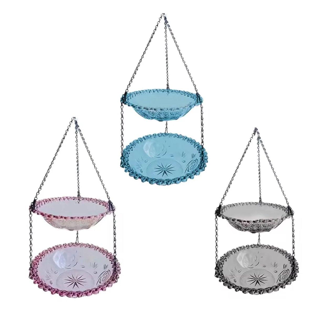 Outdoor Two-Layer Hanging Bird Feeder